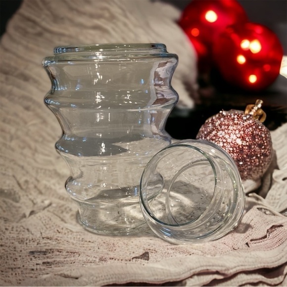 VINTAGE 1970’s~LARGE CLEAR GLASS~CHRISTMAS TREE~APOTHECARY JAR~DISCONTINUED~G2C - Picture 3 of 4